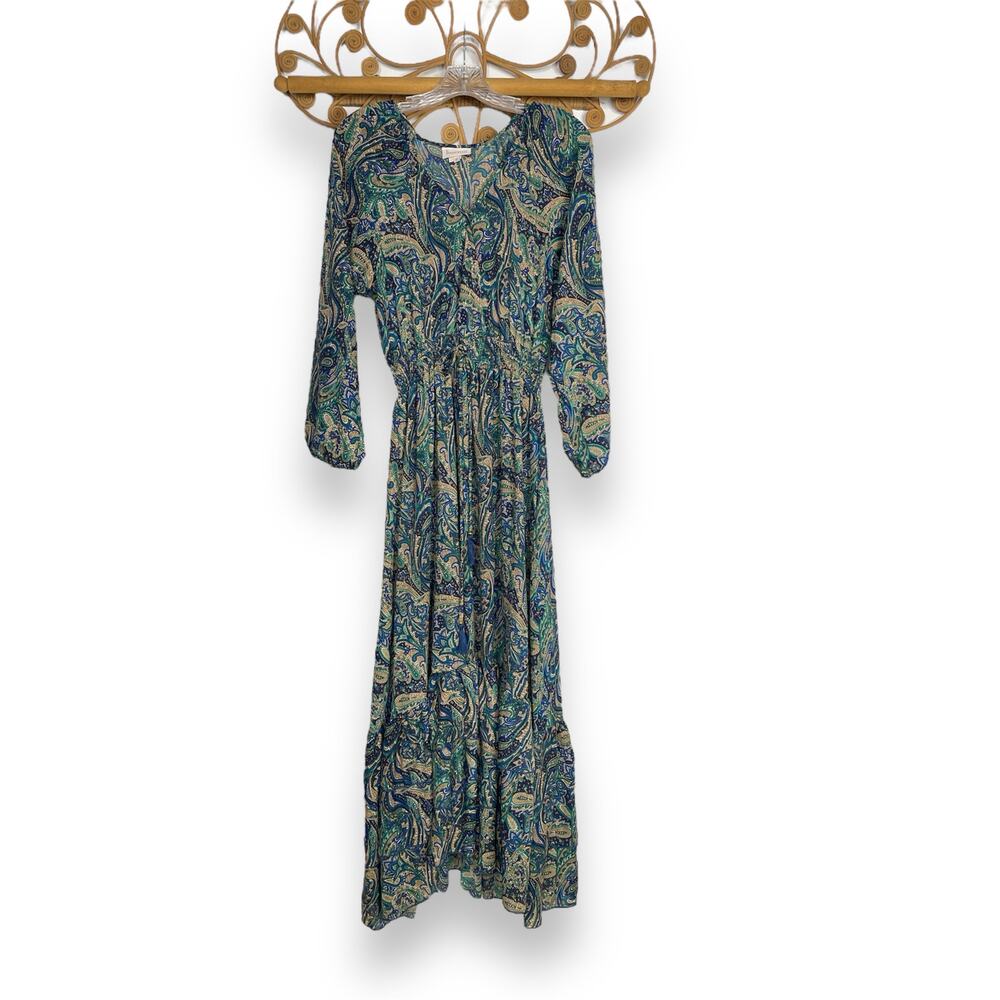 Boemo boho maxi dress Paisley Green M